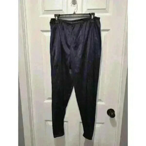 Vintage 1970s Black Nylon Slip Pants‎ Medium